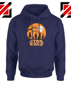 Star Wars Trick or Treating Navy Blue Hoodie