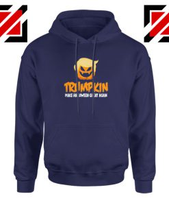 Trumpkin Scary Navy Blue Hoodie