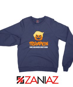 Trumpkin Scary Navy Blue Sweatshirt