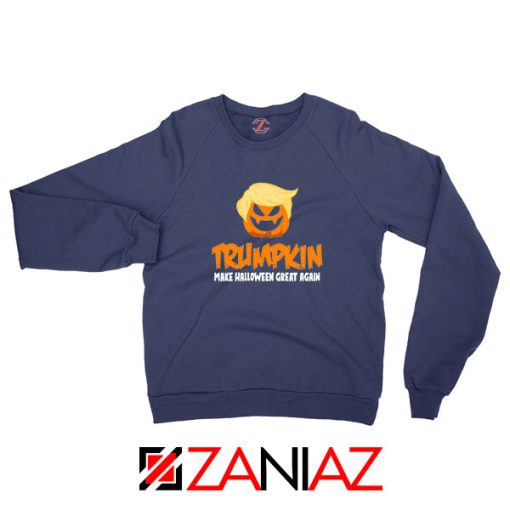 Trumpkin Scary Navy Blue Sweatshirt