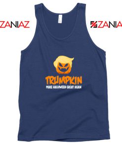 Trumpkin Scary Navy Blue Tank Top