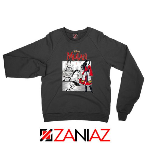 Womens Mulan Black Sweatshirt