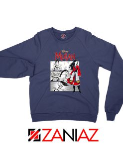 Womens Mulan Navy Blue Sweatshirt