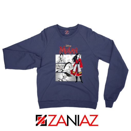 Womens Mulan Navy Blue Sweatshirt