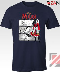 Womens Mulan Navy Blue Tshirt