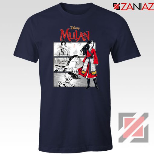 Womens Mulan Navy Blue Tshirt