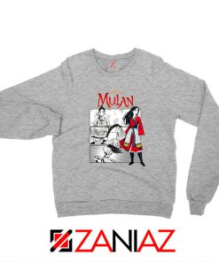 Womens Mulan Sport Grey Sweatshirt