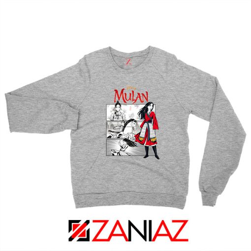 Womens Mulan Sport Grey Sweatshirt