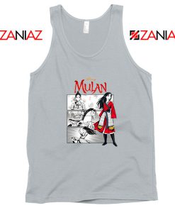 Womens Mulan Sport Grey Tank Top