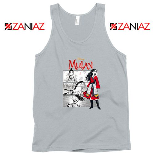 Womens Mulan Sport Grey Tank Top