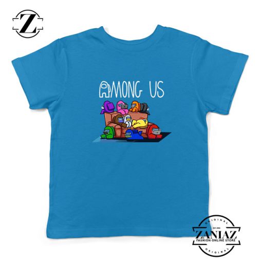 Among Us Couch Kids Blue Tshirt