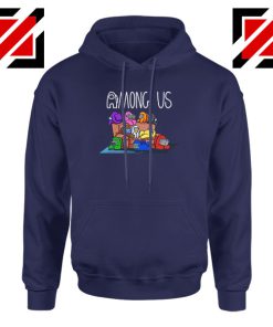 Among Us Couch Navy Blue Hoodie