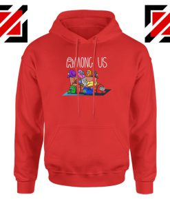 Among Us Couch Red Hoodie