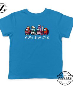 Among Us Friends Kids Blue Tshirt