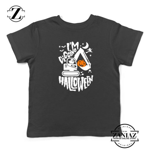 Digging Halloween Kids Tshirt