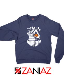 Digging Halloween Navy Blue Sweatshirt