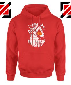 Digging Halloween Red Hoodie