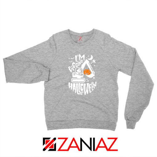 Digging Halloween Sport Grey Sweatshirt