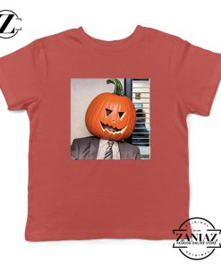 Dwight Pumpkin Head Kids Red Tshirt