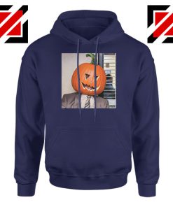 Dwight Pumpkin Head Navy Blue Hoodie
