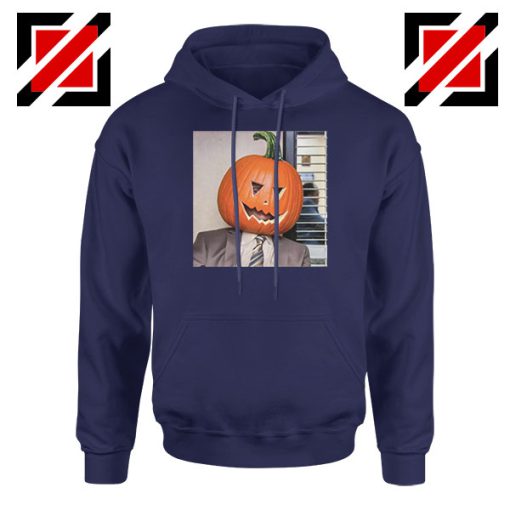 Dwight Pumpkin Head Navy Blue Hoodie