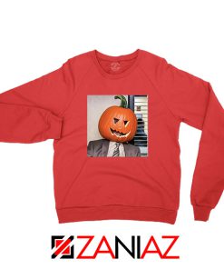 Dwight Pumpkin Head Red Sweatshirt