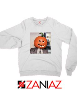 Dwight Pumpkin Head White Sweatshirt