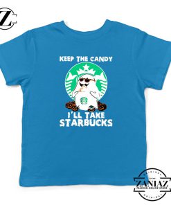 Ghost Keep The Candy Kids Blue Tshirt