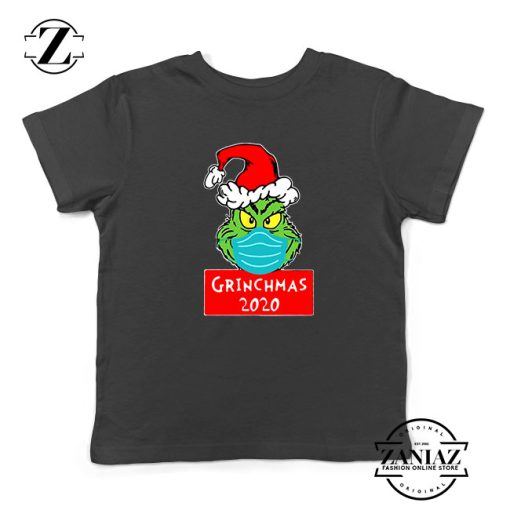 Grinchmas 2020 Kids Black Tshirt