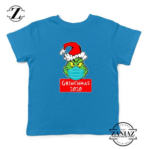 Grinchmas 2020 Kids Blue Tshirt