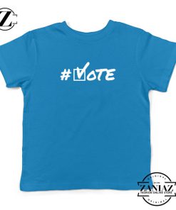 Hashtag Vote Kids Blue Tshirt