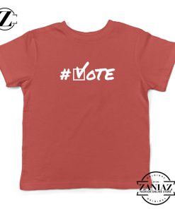 Hashtag Vote Kids Red Tshirt