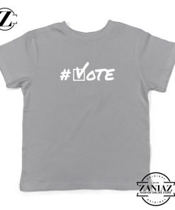 Hashtag Vote Kids Sport Grey Tshirt