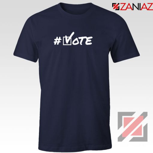 Hashtag Vote Navy Blue Tshirt