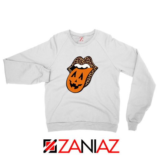 Leopard Pumpkin Mouth Tongue Sweatshirt