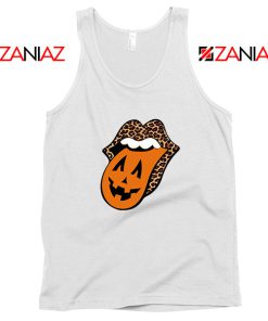 Leopard Pumpkin Mouth Tongue Tank Top