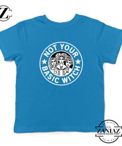 Not Your Basic Witch Kids Blue Tshirt