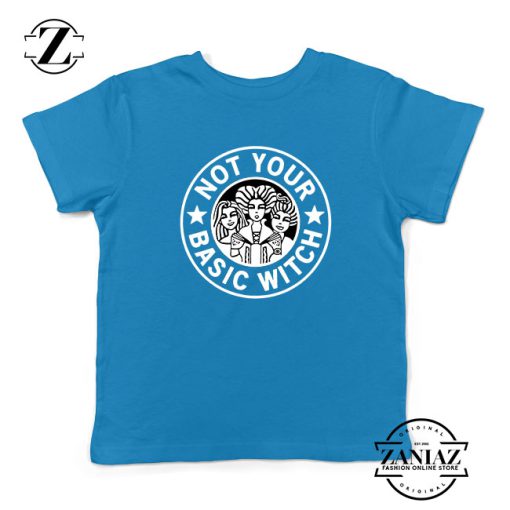 Not Your Basic Witch Kids Blue Tshirt