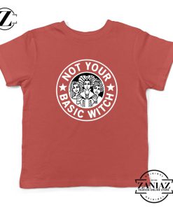 Not Your Basic Witch Kids Red Tshirt