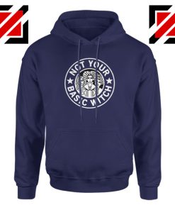 Not Your Basic Witch Navy Blue Hoodie