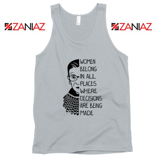 Ruth Bader Ginsburg Sport Grey Tank Top