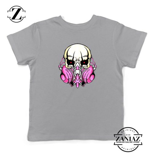 Skull Gas Mask Kids White Tshirt