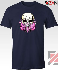 Skull Gas Mask Navy Blue Tshirt