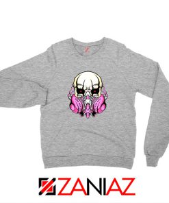 Skull Gas Mask Sport Grey Sweatshirt