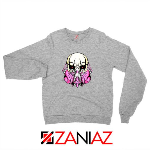 Skull Gas Mask Sport Grey Sweatshirt