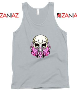 Skull Gas Mask Sport Grey Tank Top