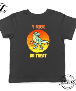 Trick or Treat Trex Kids Tshirt