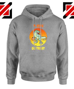 Trick or Treat Trex Sport Grey Hoodie