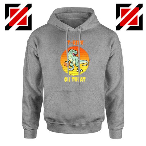 Trick or Treat Trex Sport Grey Hoodie