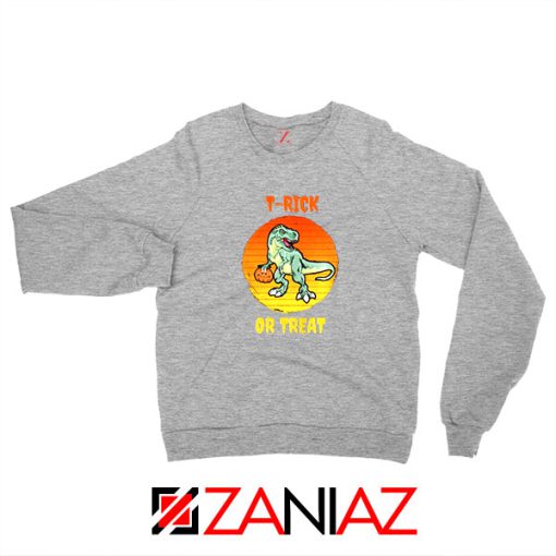 Trick or Treat Trex Sport Grey Sweatshirt